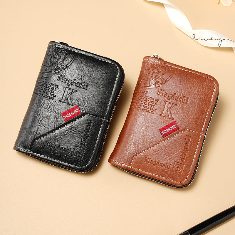 Men’s Large Capacity Short Wallet Multi-Card Slot