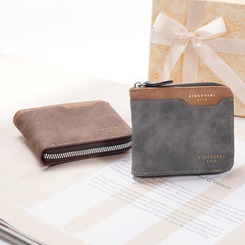 Men’s PU Short Wallet QB01 Multi-Card Slot Urban Wallet