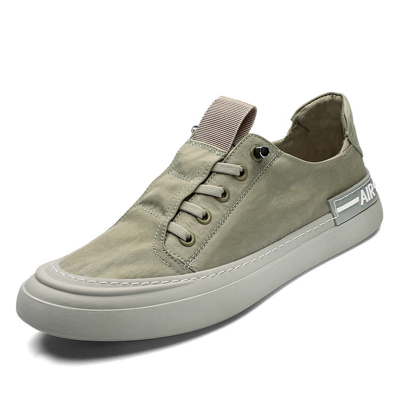 Men’s Slip-On Shoes – Korean Style Breathable Ice Silk Casual