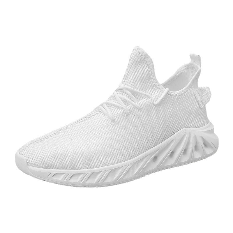 Men’s Lightweight Flyknit Mesh Running Shoes – Breathable Casual Sneakers