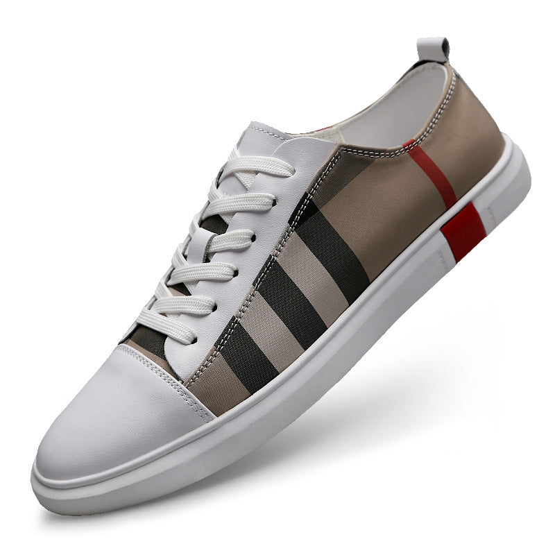 Men’s Microfiber Leather Sneakers – Lightweight Business Casual Shoes