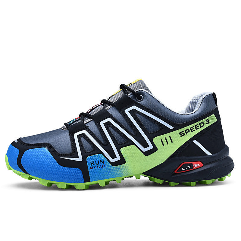 Men’s Breathable Non-Slip Hiking Sneakers – Plus Size Running Shoes