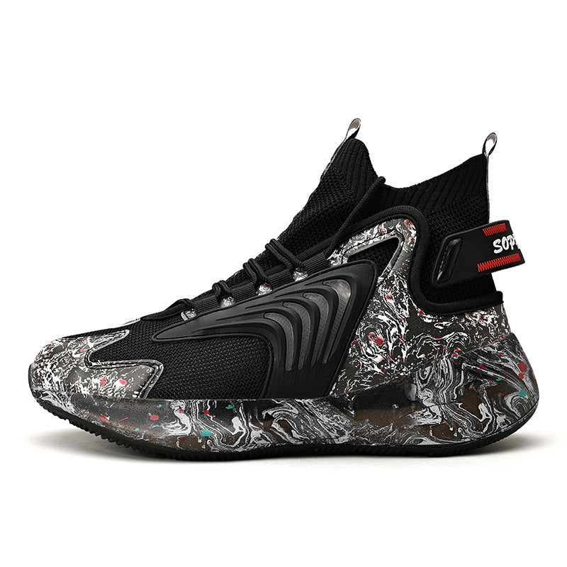 Men’s High-Top Sneakers – Large Size Trendy Shoes