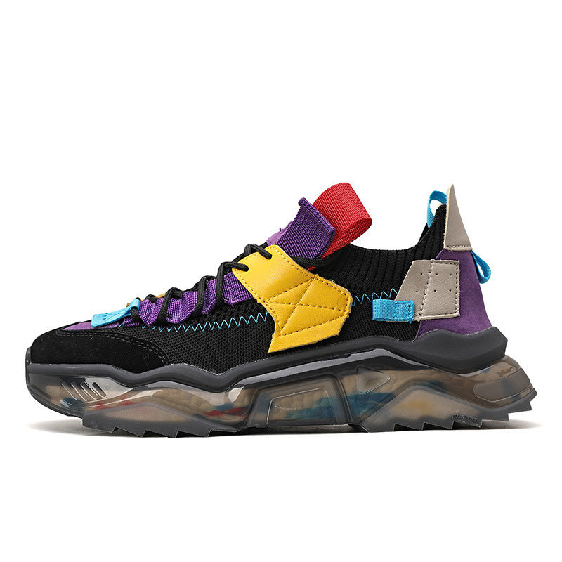 Men’s Thick Sole Sneakers – Breathable Casual Outdoor Shoes