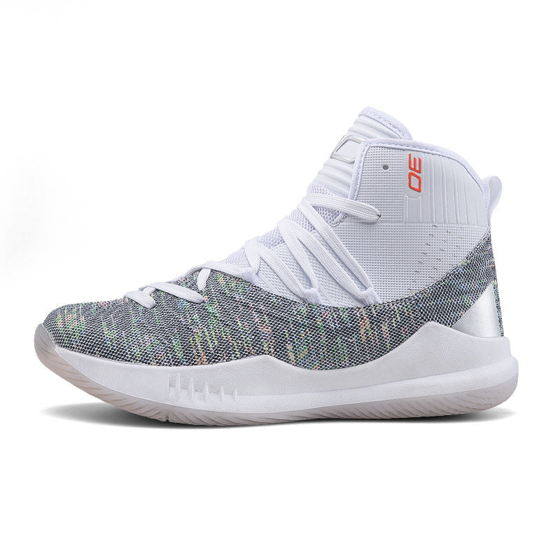 Men’s Mid-Top Basketball Sneakers – Couple Style Breathable Shoes