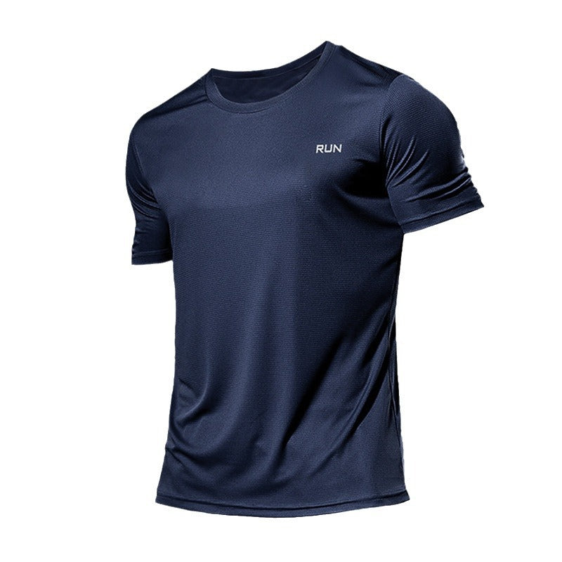 Men's Technical Micro-Grid Quick-Dry Marathon Running Shirt