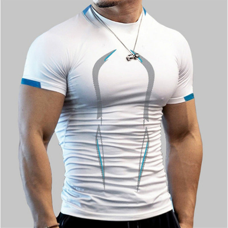 Men’s Quick-Dry Training T-Shirt Stretch Performance Fit