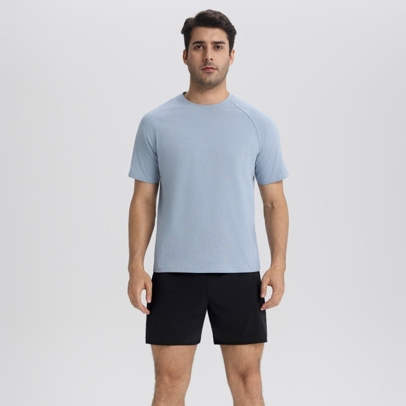 Men's Ice Silk Quick-Dry Short-Sleeve Fitness T-Shirt