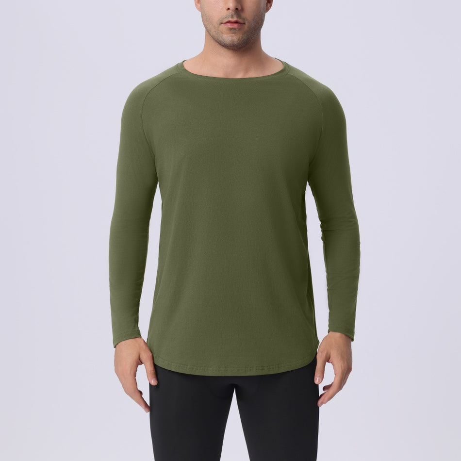 Men's Premium Loose Fit Long Sleeve Casual Base Shirt