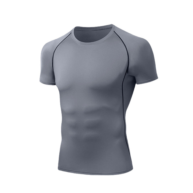 Men's Trendy Slim-Fit Quick-Dry Training and Running T-Shirt