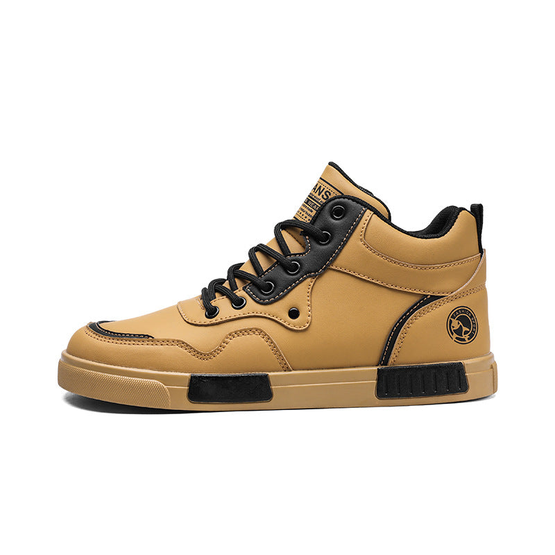 Men's Premium High-Top Leather Casual Sneakers