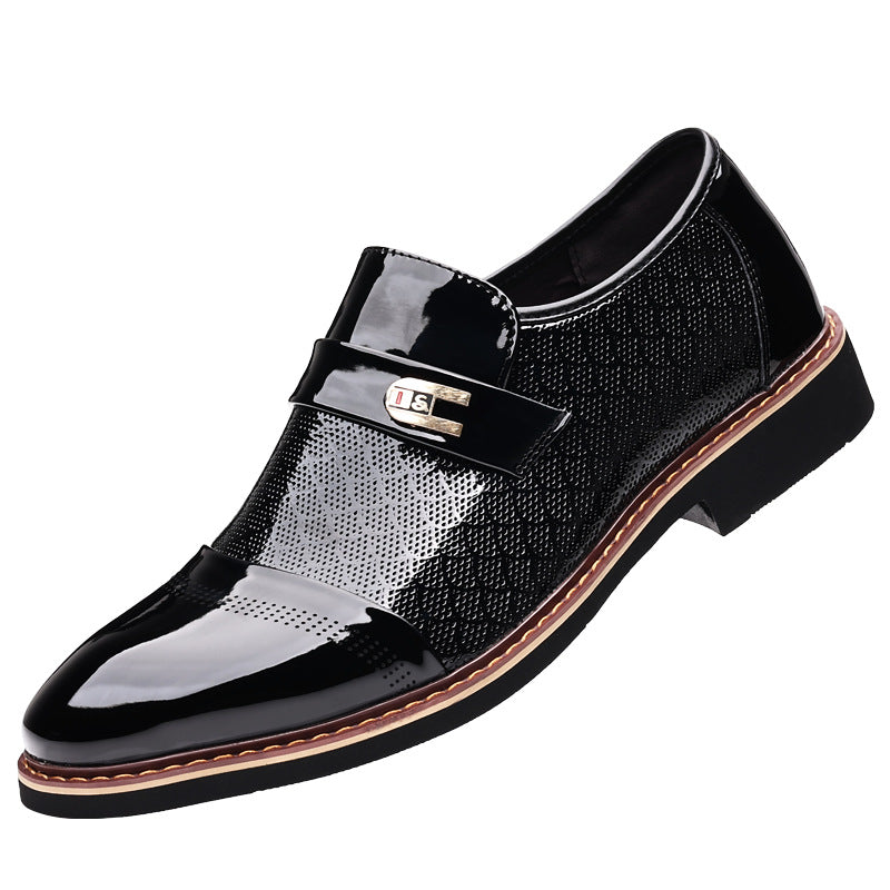 Men’s Slip-On Leather Loafers – Business Casual British Style