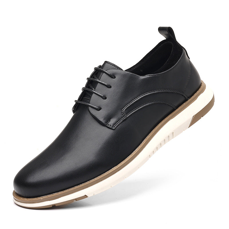 Men’s Pointed Toe Lace-Up Shoes – Lightweight Business Casual