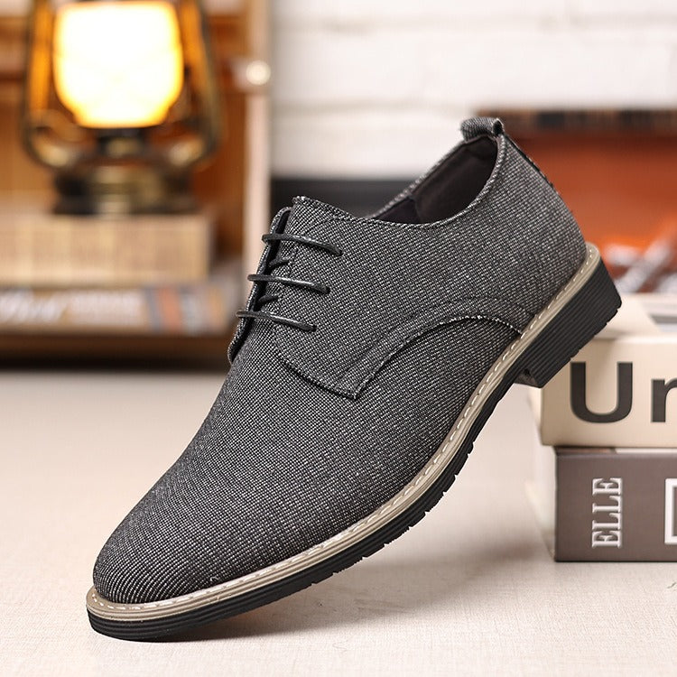 Men’s Suede Leather Casual Shoes – Lightweight Anti-Slip