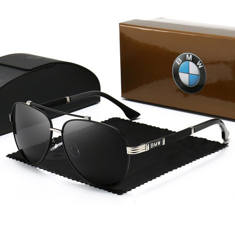 Men’s Polarized Driving Sunglasses – UV400 Retro Metal Frame