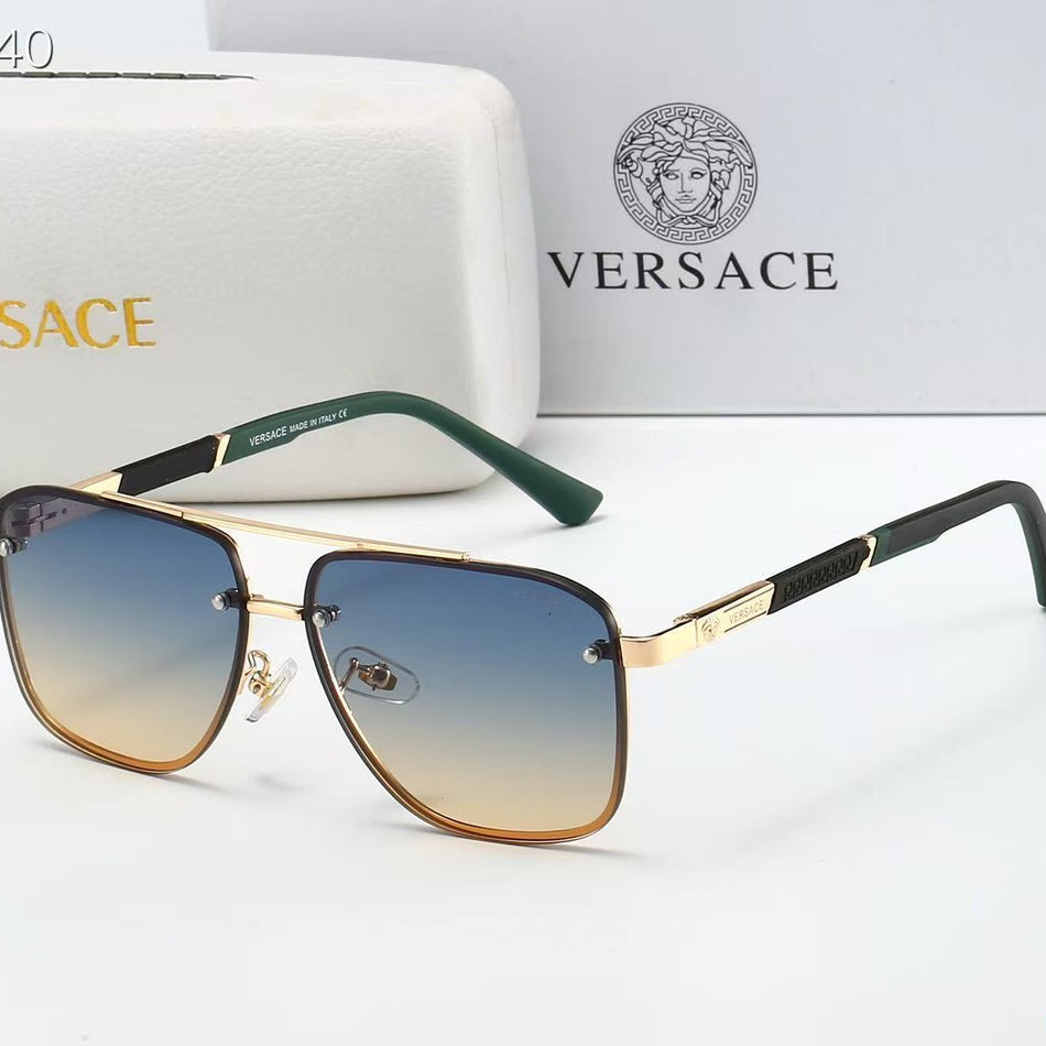 Retro Square Metal Sunglasses – UV400 Unisex Fashion Style