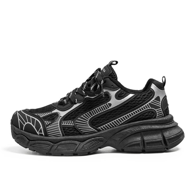 Men’s Korean Style Thick-Soled Mesh Casual Sneakers