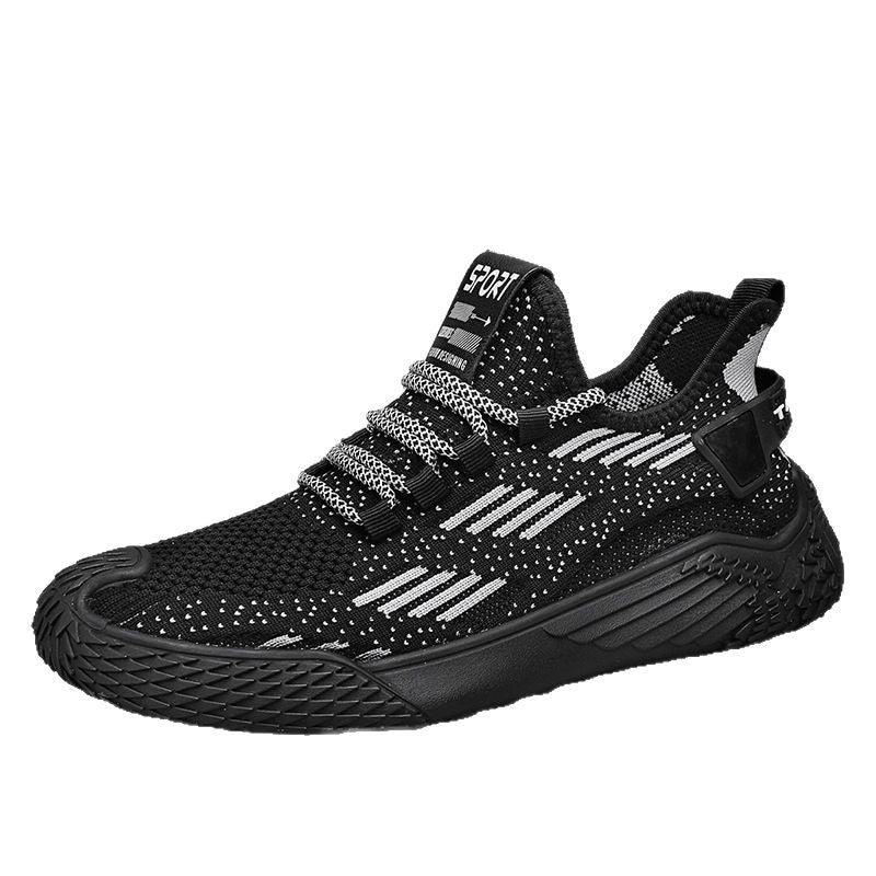 Men’s Mesh Breathable Black Casual Running Sneakers