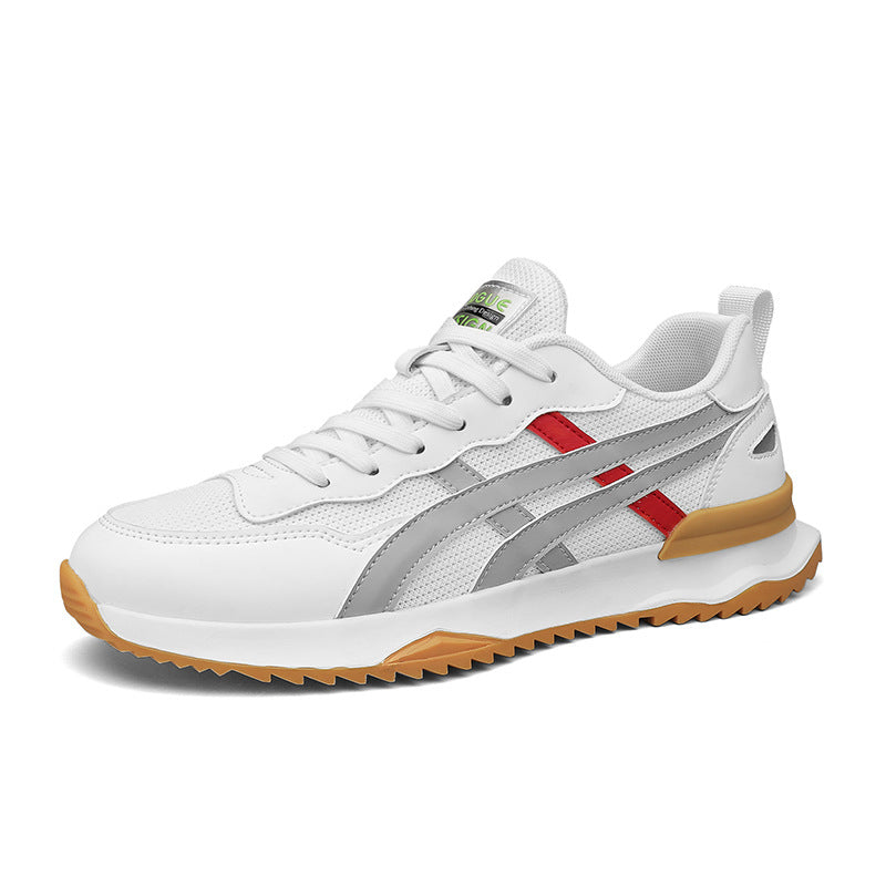 Men’s Contrast Color Platform Low-Top Casual Sneakers