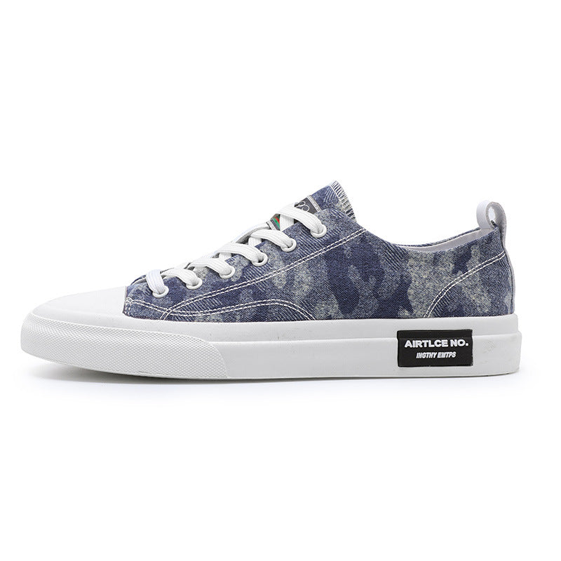 Men’s Camouflage Canvas Low-Top Casual Board Sneakers