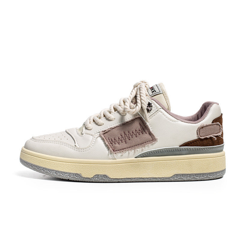 Men’s Hong Kong Style Color-Block Thick-Soled Sneakers