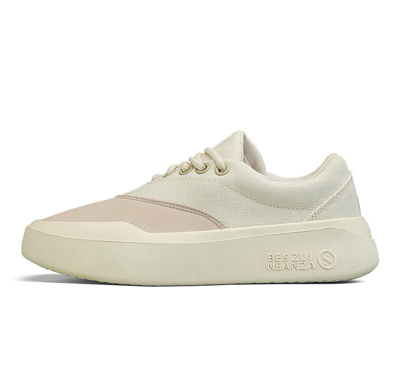 Men’s Korean Style Color-Block Thick-Soled Casual Sneakers