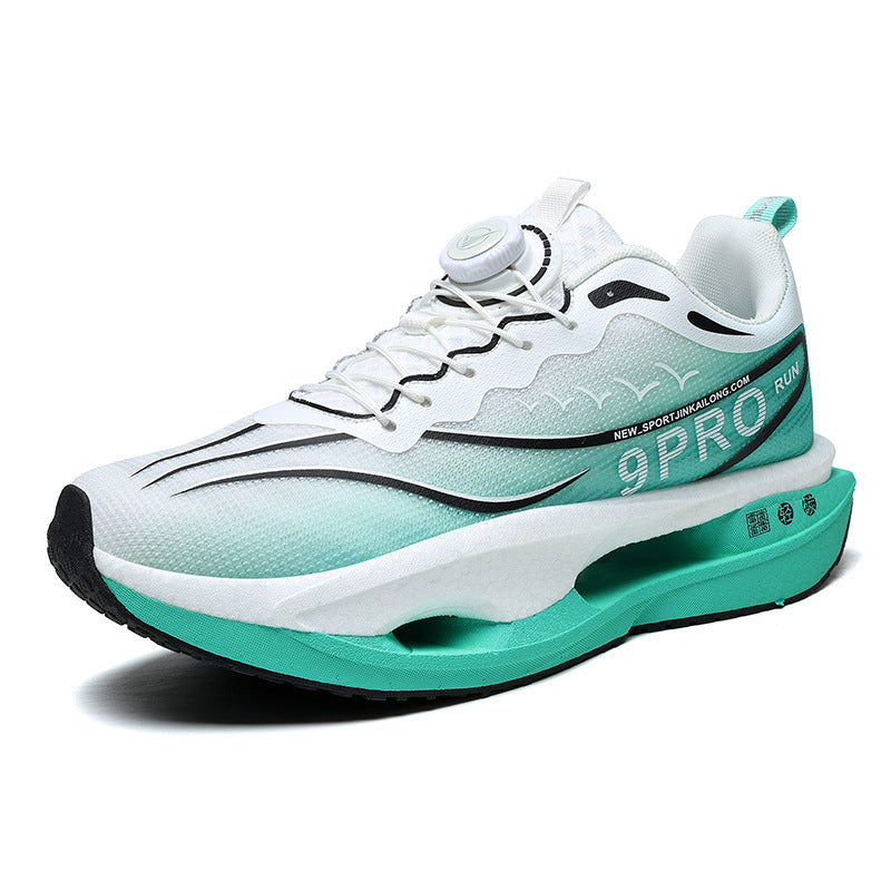 Men’s Rotating Buckle Thick-Soled Casual Running Sneakers