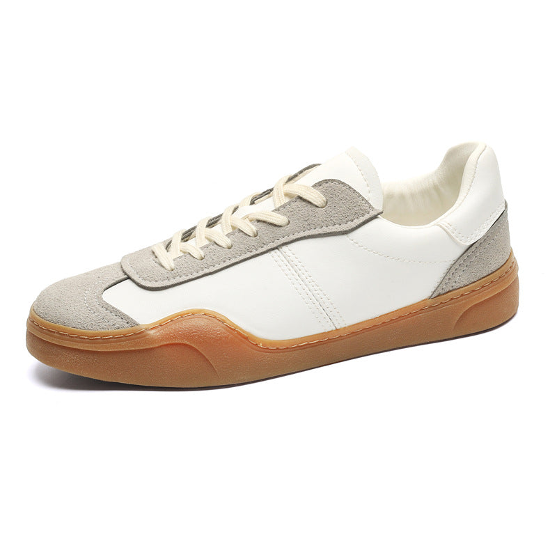 Men’s Retro Round-Toe Lace-Up Casual Training Sneakers
