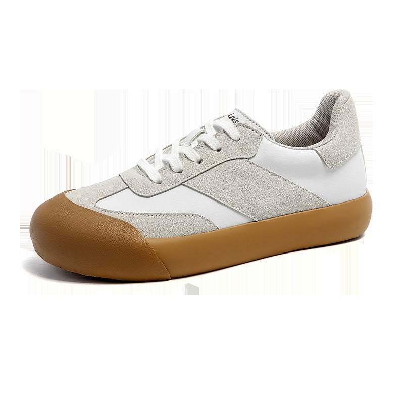 Men’s Korean Style Color-Block Platform Casual Sneakers