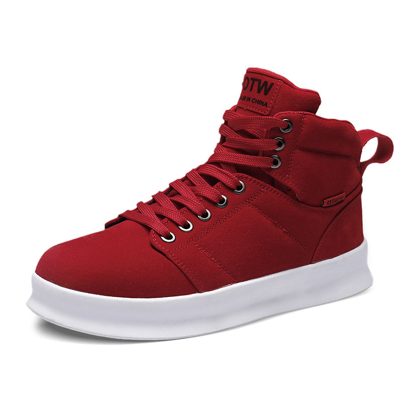 Men’s High-Top Retro Lace-Up Casual Sneakers