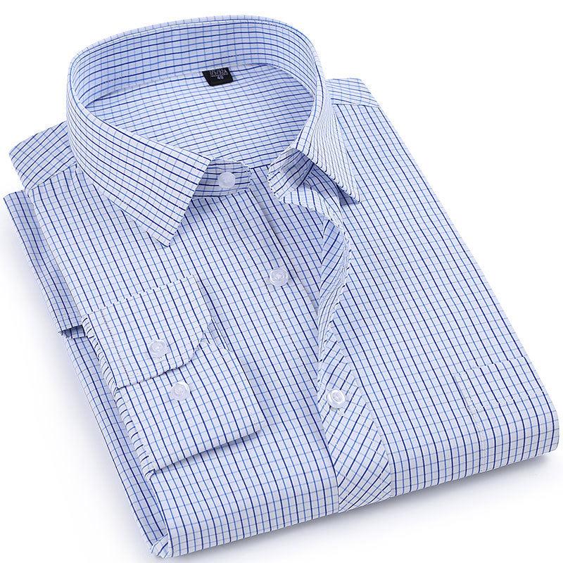 Men’s Loose Cotton Long Sleeve Casual Shirt