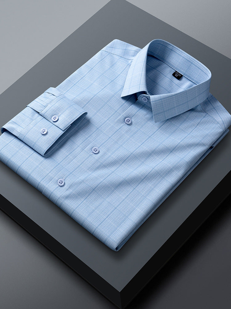 Men’s Wrinkle-Resistant Long Sleeve Casual Shirt