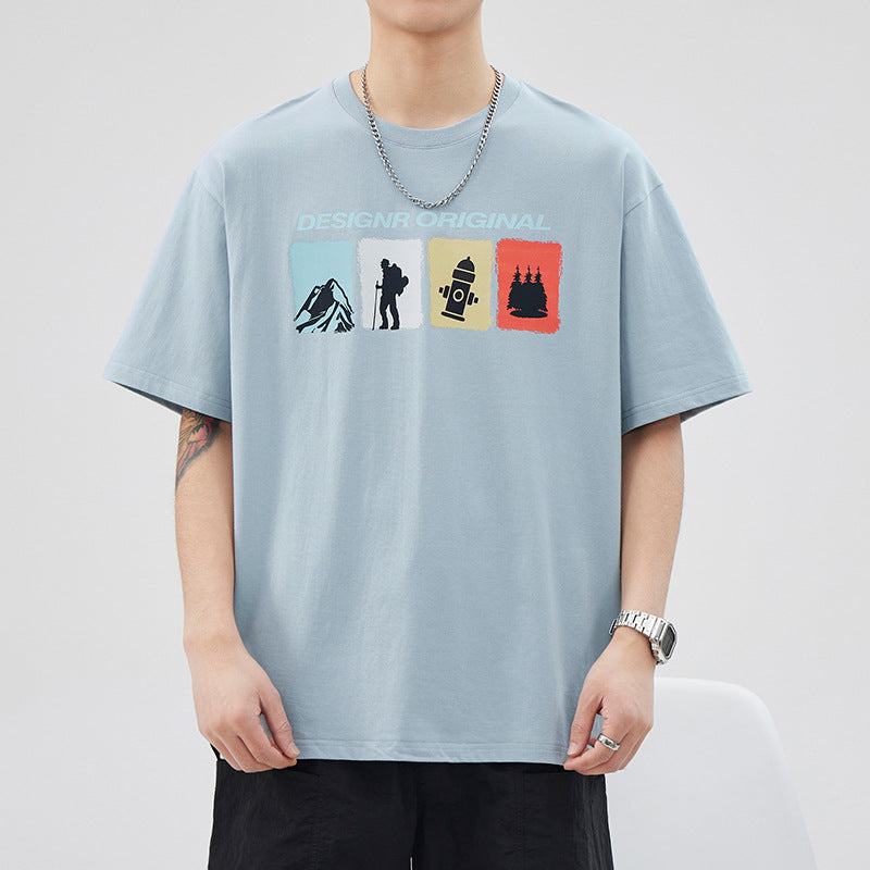 Men’s Pure Cotton Loose Summer T-Shirt