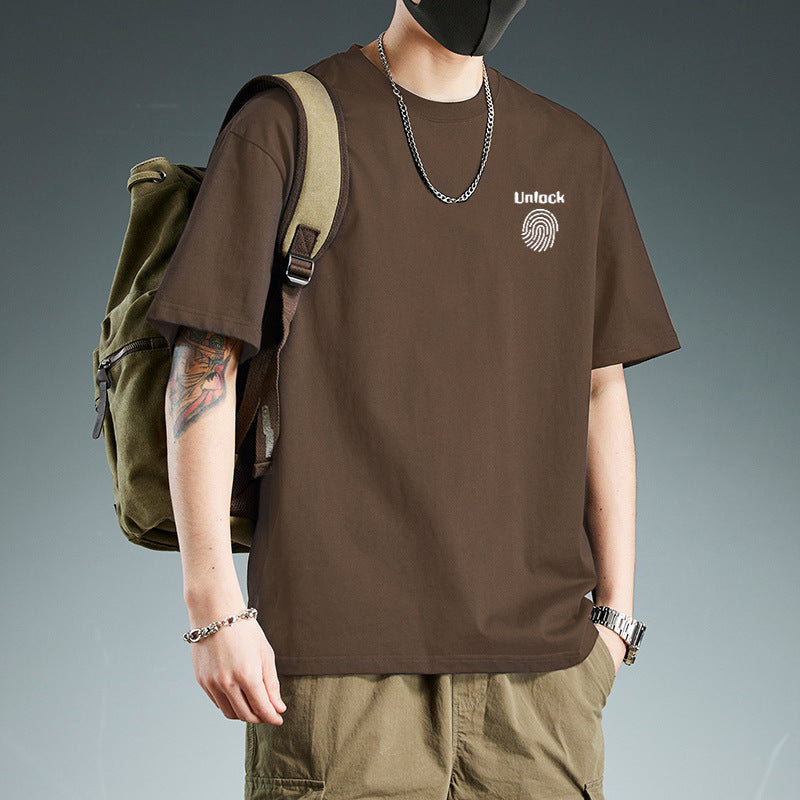 Men's Oversized Pure Cotton Summer T-Shirt in Crisp White