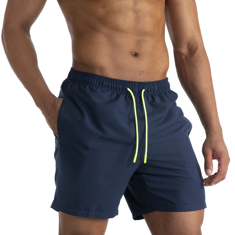 Men’s Water-Repellent Double-Layer Lotus Leaf Beach Shorts