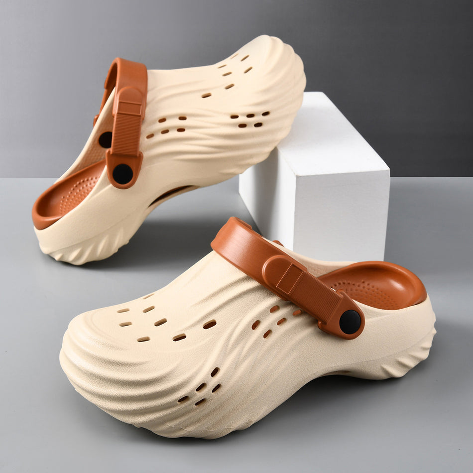 Advanced Anti-Odor Thick-Soled Men's Dual-Use Clogs