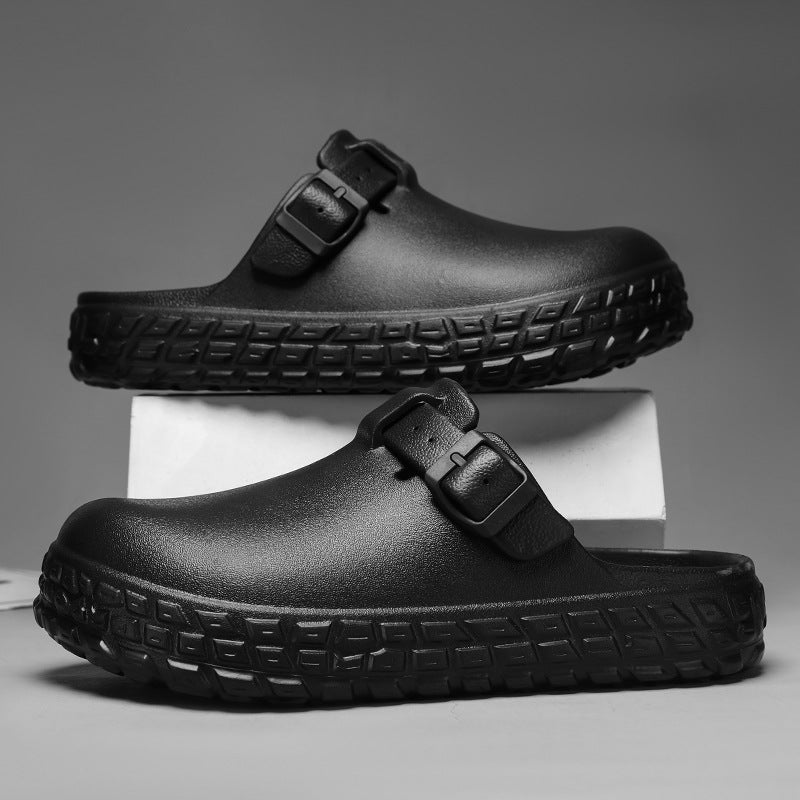 Men’s Thick-Soled Tire-Tread Non-Slip Outdoor Clogs