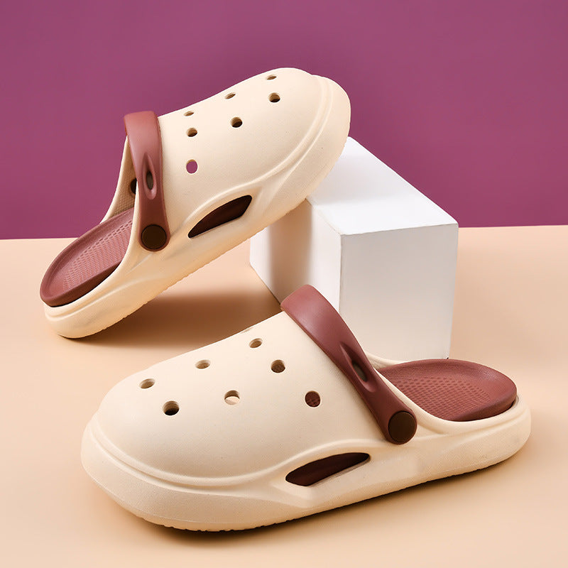 Women’s Color-Blocked Soft-Sole Outdoor Summer Clogs
