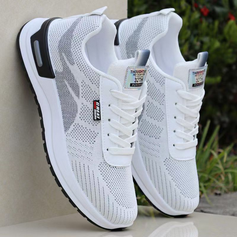 Men’s Breathable Mesh Running Shoes with Durable Soft Soles