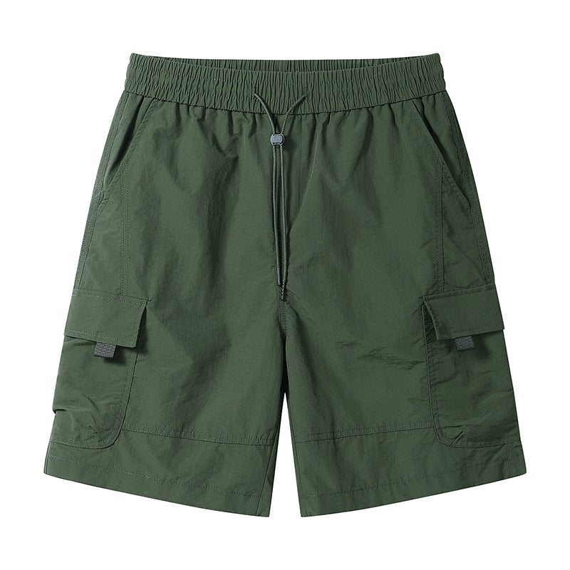 Men’s Premium Ice Silk Quick-Dry Utility Cargo Shorts