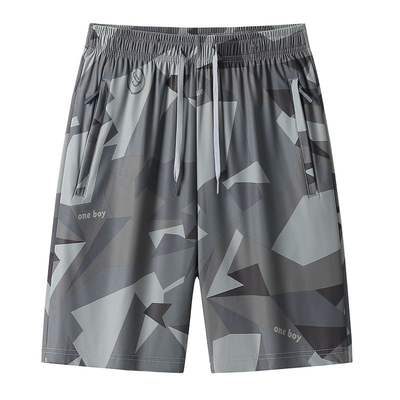 Men’s Premium Large Size Ice Silk Quick-Dry Sports Shorts