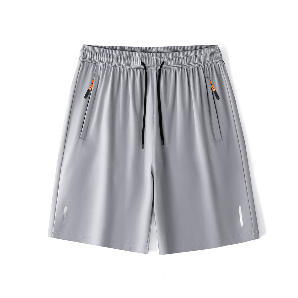 Men’s Premium Straight-Leg Ice Silk Quick-Dry Sports Shorts