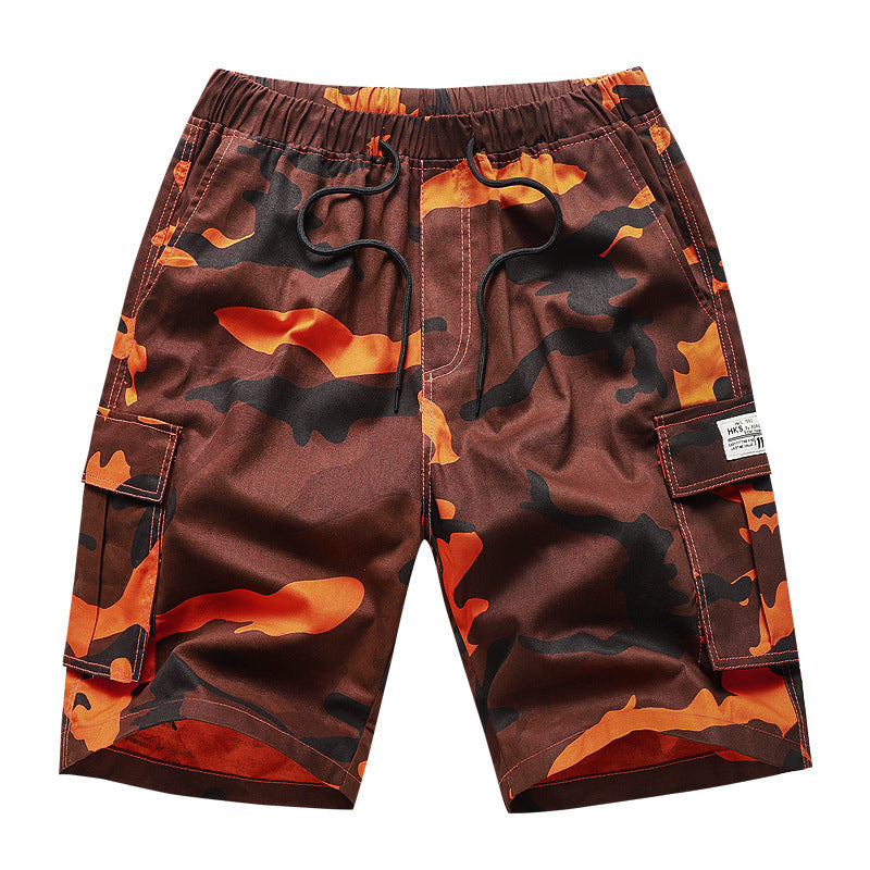Men’s Premium Large-Size Cotton Camouflage Utility Shorts