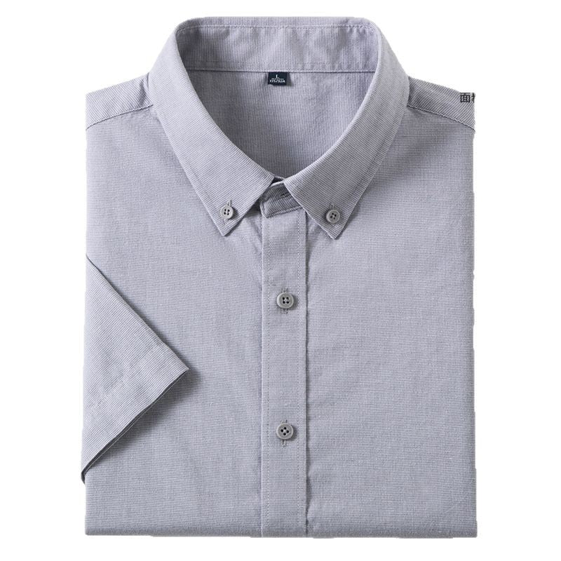 Men's High-Quality Short-Sleeved Non-Iron Linen Shirt