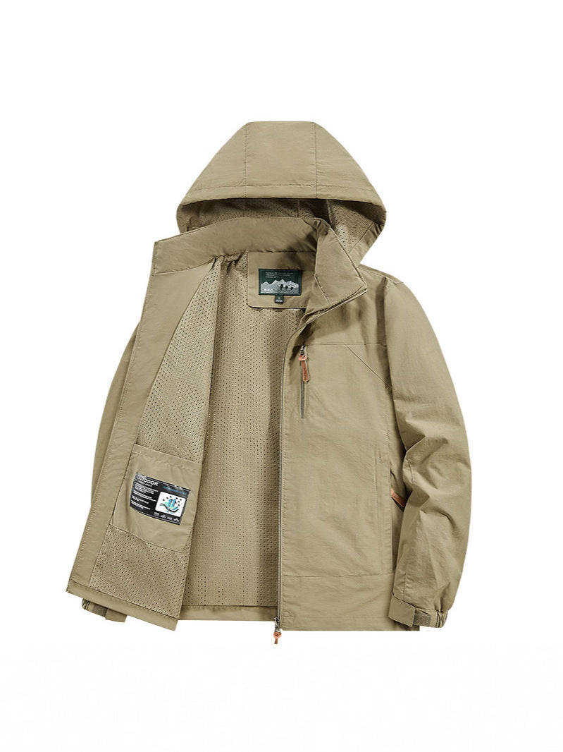Men’s Hooded Windproof Casual Workwear Jacket