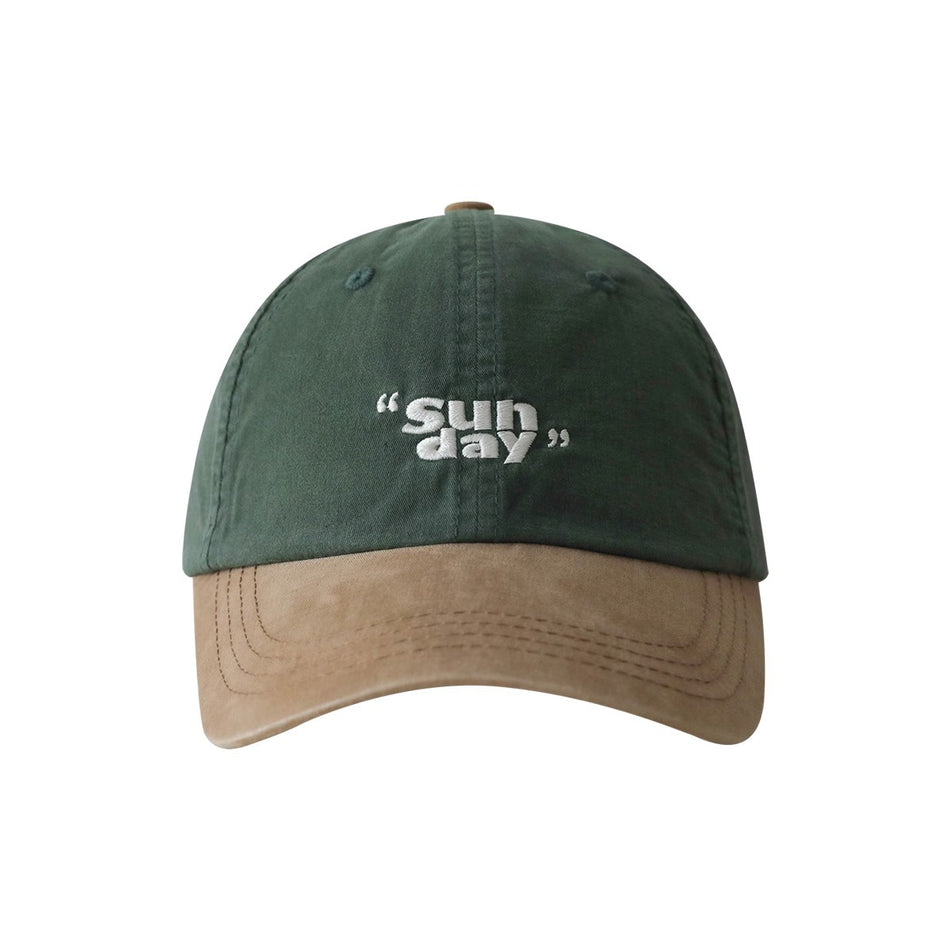 Contrast Color Soft Top Baseball Cap - Retro Unisex Peaked Hat