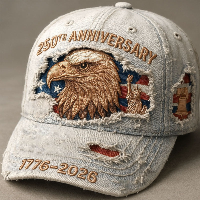 Vintage Pure Cotton Embroidered Heritage Baseball Cap