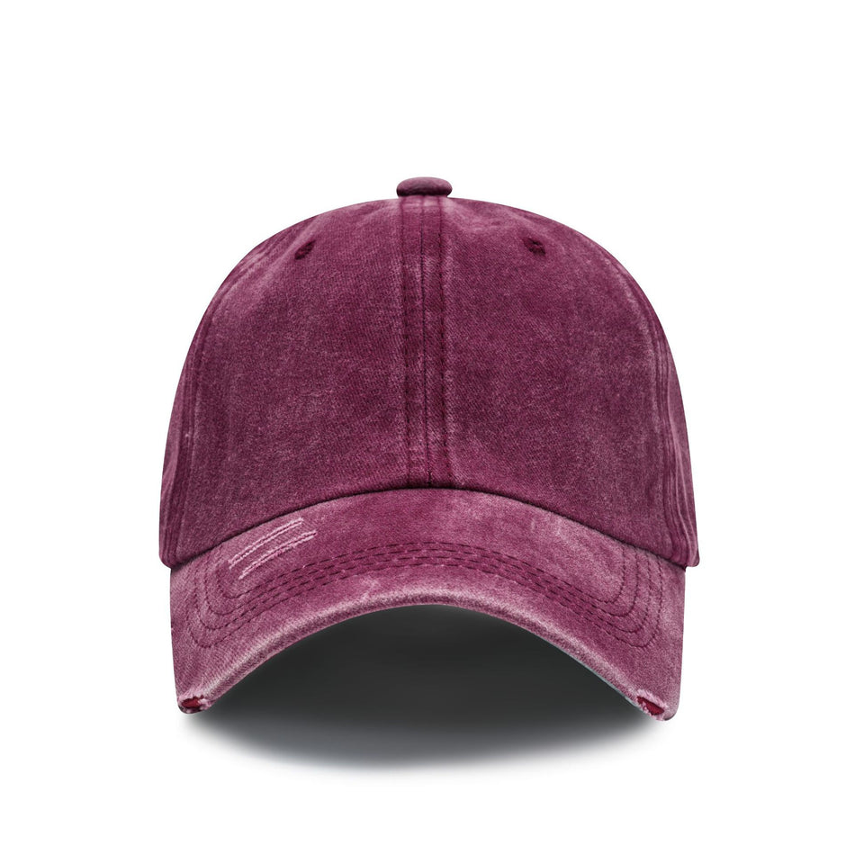 Vintage Sand-Washed Ram Embroidered Baseball Cap