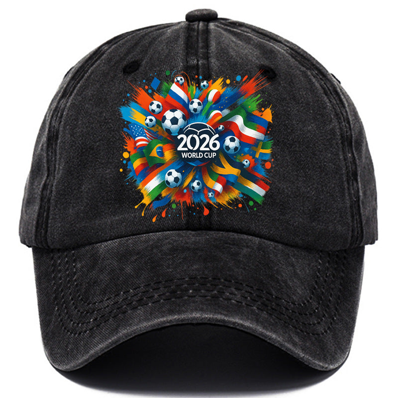 2026 Football World Cup Commemorative Washed Cotton Dad Hat
