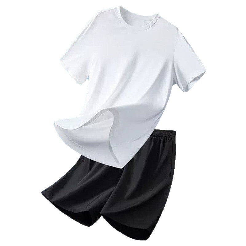 Men’s Quick-Dry Performance Training T-Shirt and Shorts Set